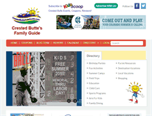 Tablet Screenshot of crestedbuttekidsguide.com